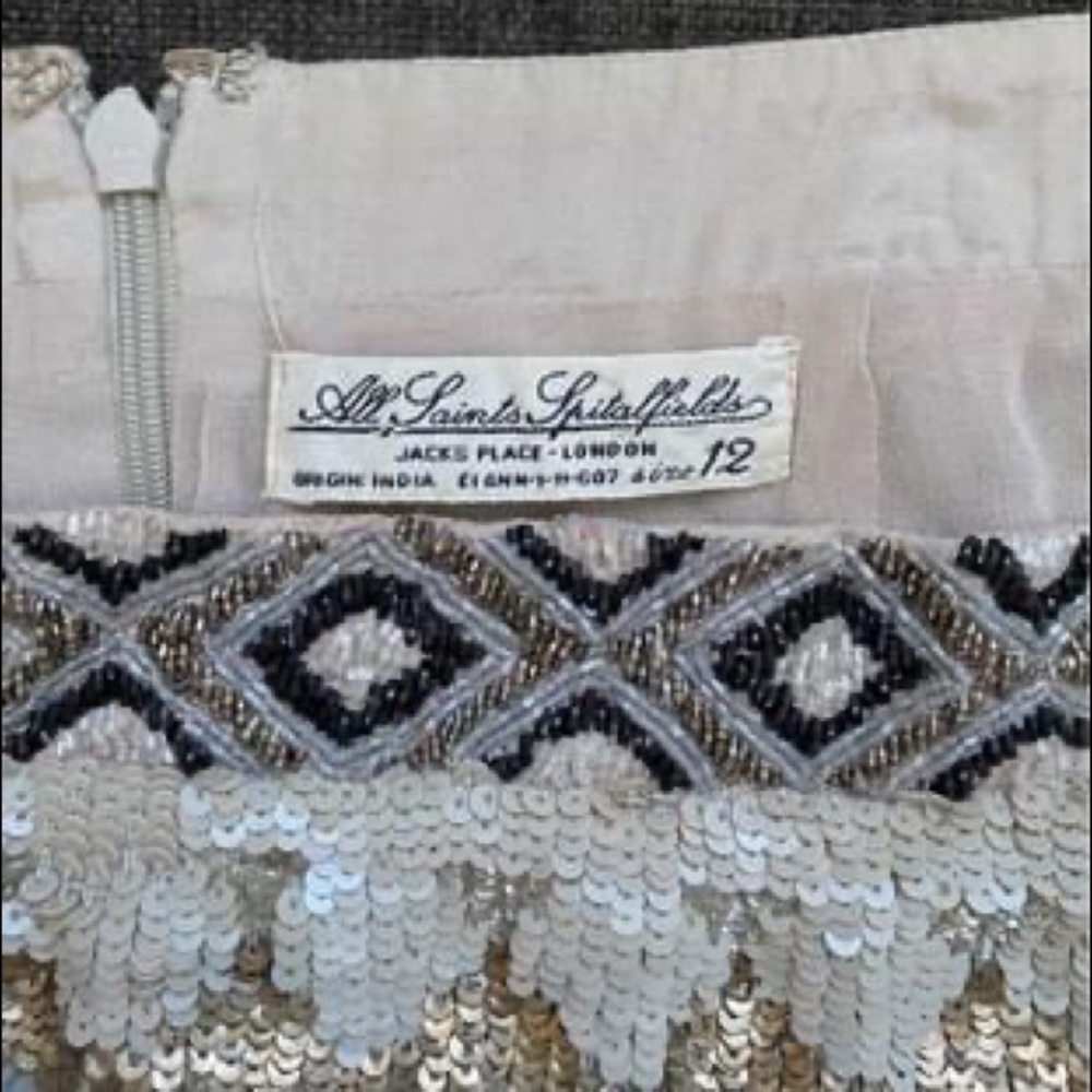 AllSaints Sequin Skirt